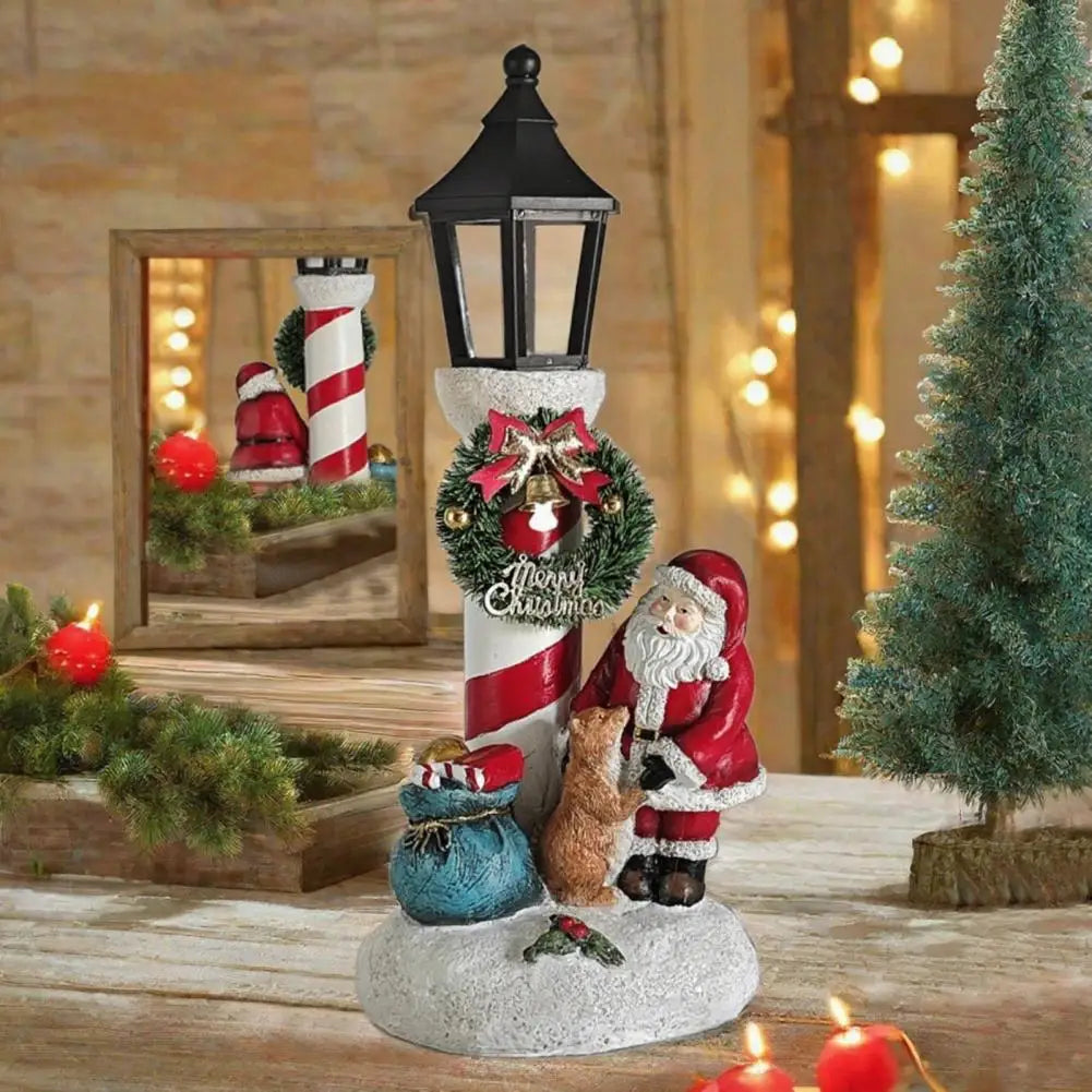 Durable Christmas Decoration Led Light-up Santa Claus Snowman Christmas Decor