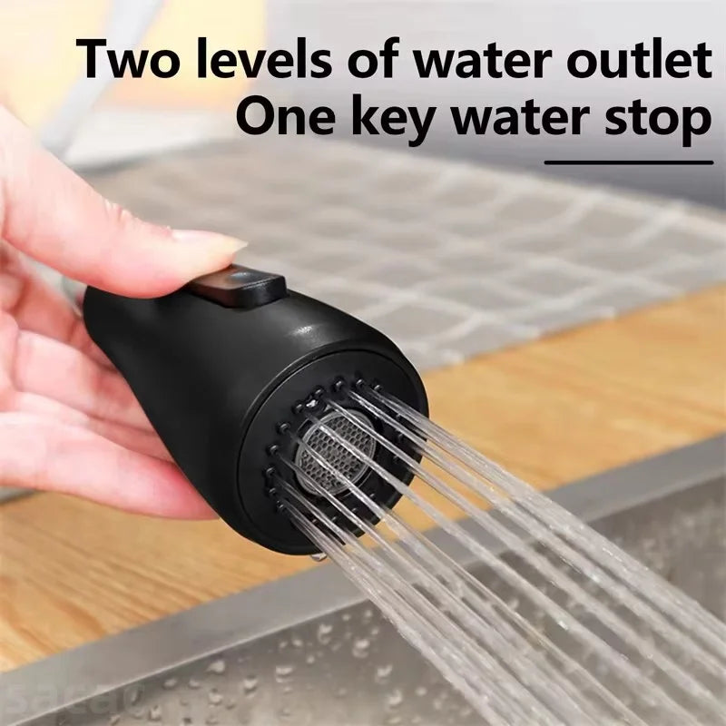 High-quality Stainless Steel Kitchen Basin Sink Vegetable Wash Tank Rotatable Pull-Out Extendable