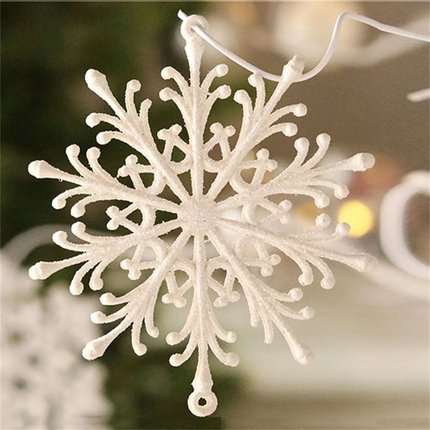 40pcs Christmas Snowflakes Xmas Tree Hanging Winter  Decoration