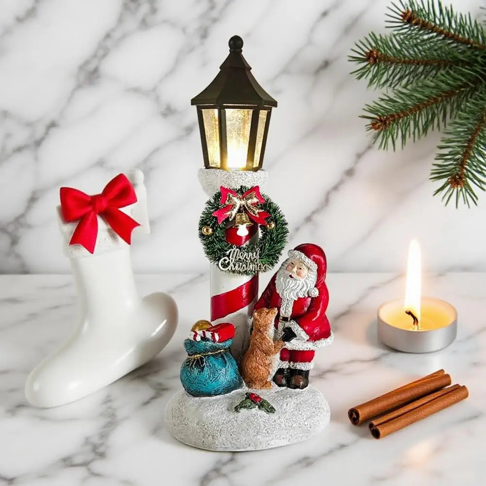 Durable Christmas Decoration Led Light-up Santa Claus Snowman Christmas Decor