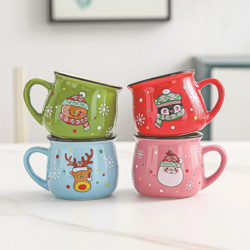 150ML Ceramic Christmas Mugs for Office or Home use. Best for Gifts