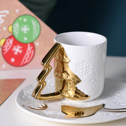 Christmas Gifts, Creative Couple Mugs Ceramic