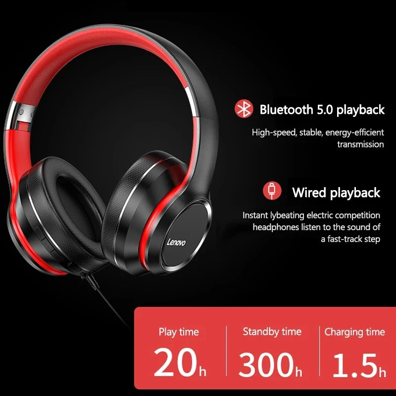 Lenovo HD200 Bluetooth Earphones Gaming Headset