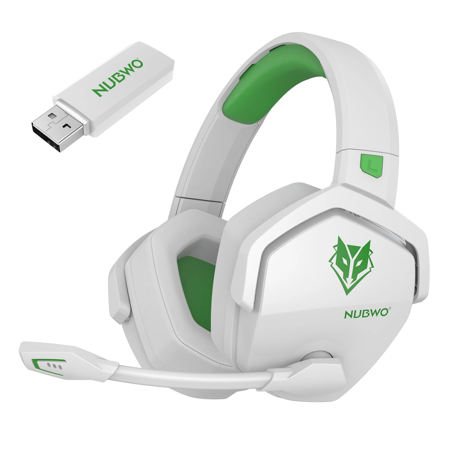 NUBWO G06 Dual Wireless Gaming Headset with Microphone for PS5, PS4, PC, Mobile, Switch. 2.4GHz Bluetooth 5.3 Gaming Headphone