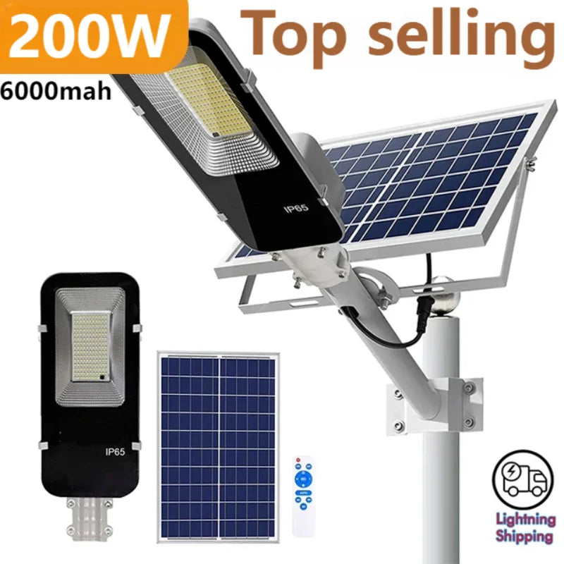 200W Powerful Outdoor Solar Light Waterproof