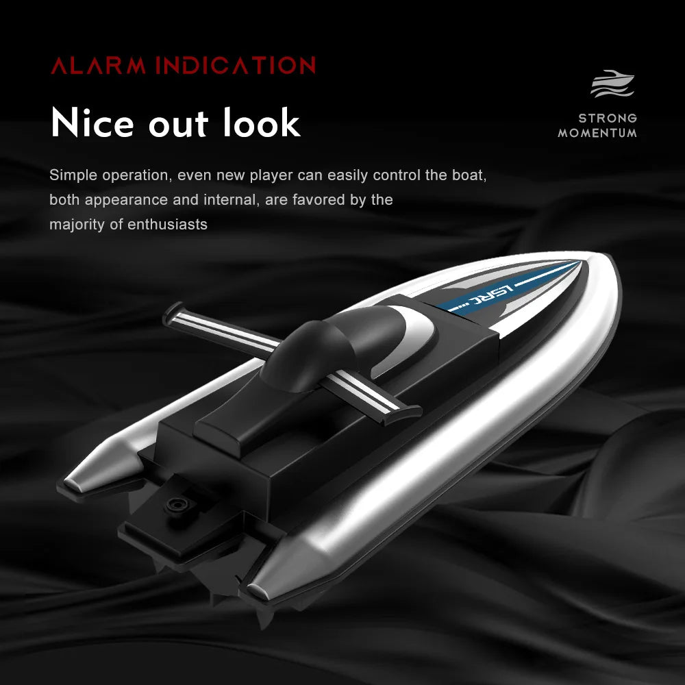 2.4G LSRC-B8 RC High Speed Racing Boat. Waterproof Rechargeable Remote Control Speedboat Toys for boys 14Y+