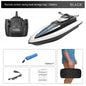 2.4G LSRC-B8 RC High Speed Racing Boat. Waterproof Rechargeable Remote Control Speedboat Toys for boys 14Y+