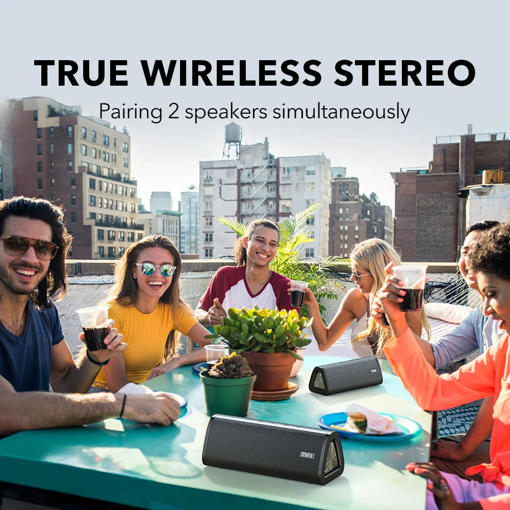 Mifa A10+ Portable bluetooth speaker 360° Stereo Sound 20W IPX7 waterproof wireless bluetooth 5.0 speaker 24-Hour Play time