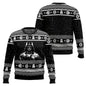 Darth Vader Pattern Christmas Sweater. Funny Holiday Party Pullover Winter Warm Cozy Vintage for Men