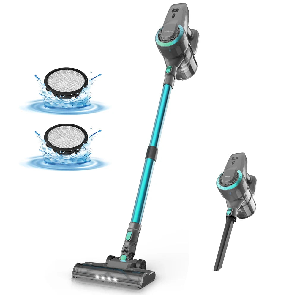 YISORA N300 Cordless Upright Vacuum Cleaner, 20Kpa Ultra Lightweight Stick Vacuum