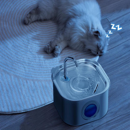3.2L/108oz Large Capacity Pet Water Fountain 304 Stainless Steel Cat Water Fountain Ultra Quiet Pet Water Dispenser for Cats Dogs Automatic Drinking Bowl with Filter