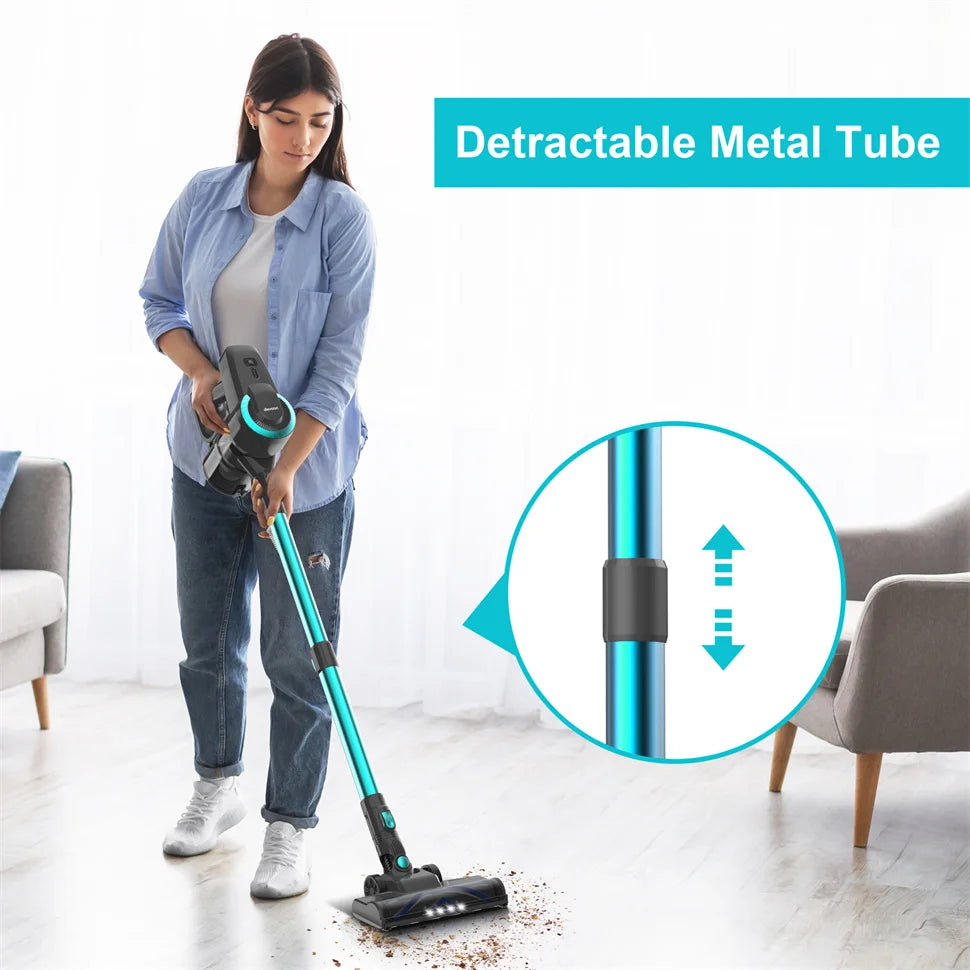 YISORA N300 Cordless Upright Vacuum Cleaner, 20Kpa Ultra Lightweight Stick Vacuum