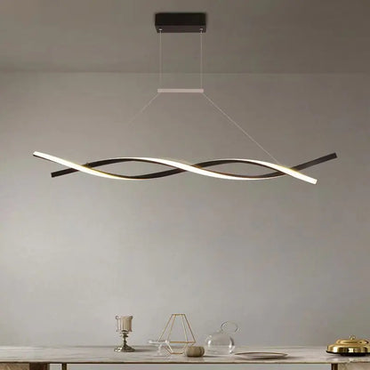 Minimalist LED Chandelier for Dining Room. Modern Geometric Kitchen Pendant Light Simple Home Decor