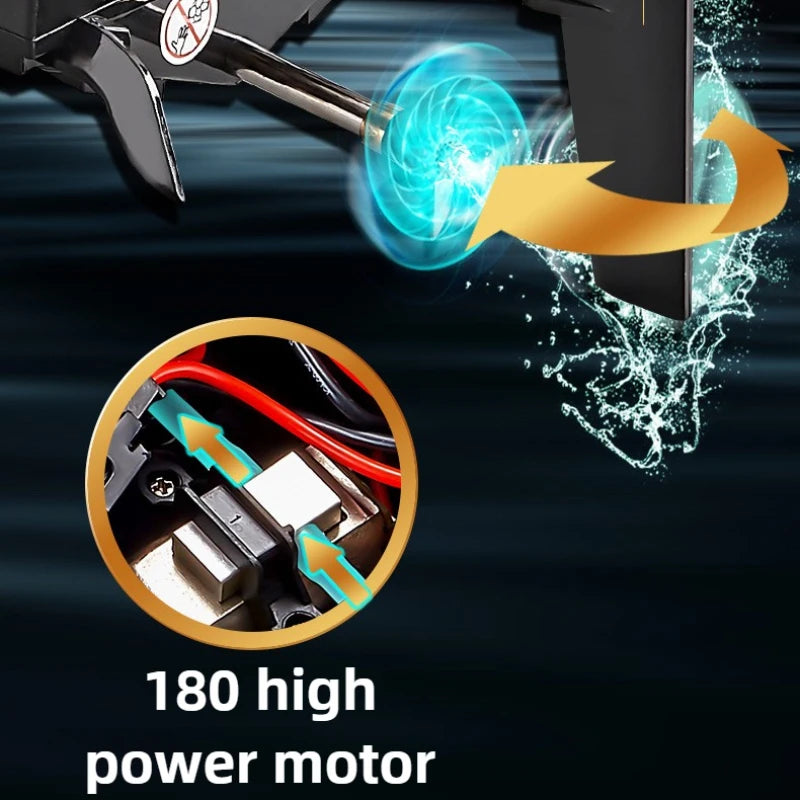 Children 2.4GHz RC Speedboat Toys. 25km/h Waterproof High Speed Electric Remote Control Racing Boat