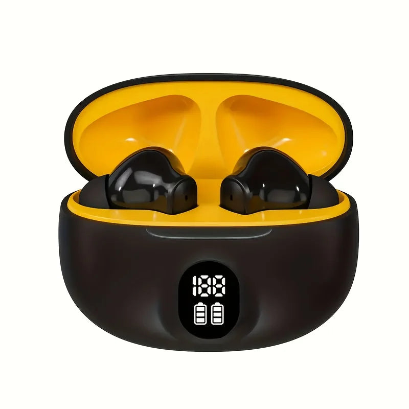 Wireless Headphones Bluetooth Earpods. Sports Stereo with Noise Canceling & Microphone comes with LED lights