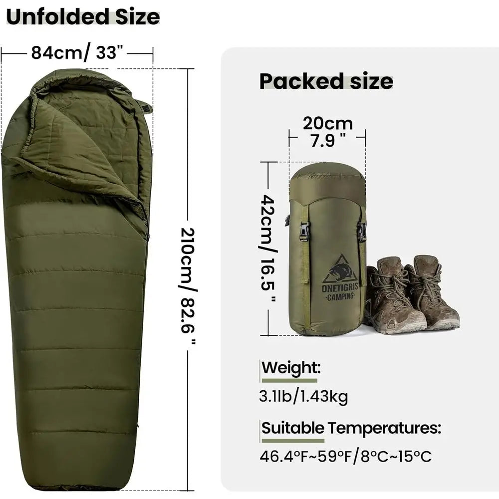 Mummy-Style Sleeping Bags for Camping, Hiking, and Survival Adventures
