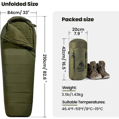 Mummy-Style Sleeping Bags for Camping, Hiking, and Survival Adventures