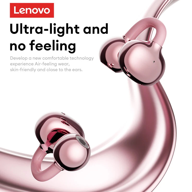 Lenovo LE302 OWS Ear clip Wireless Earphones. Low Latency, HD Call Quality Bluetooth Headphones.