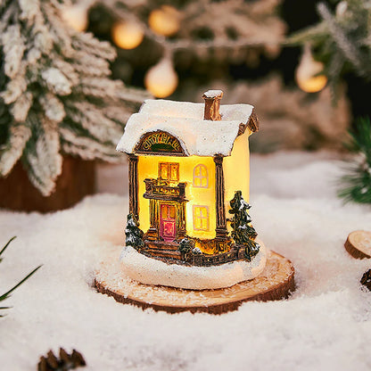 Christmas Winter Village, Christmas Doll Figurines, Christmas Miniature Resin Ornament Kits