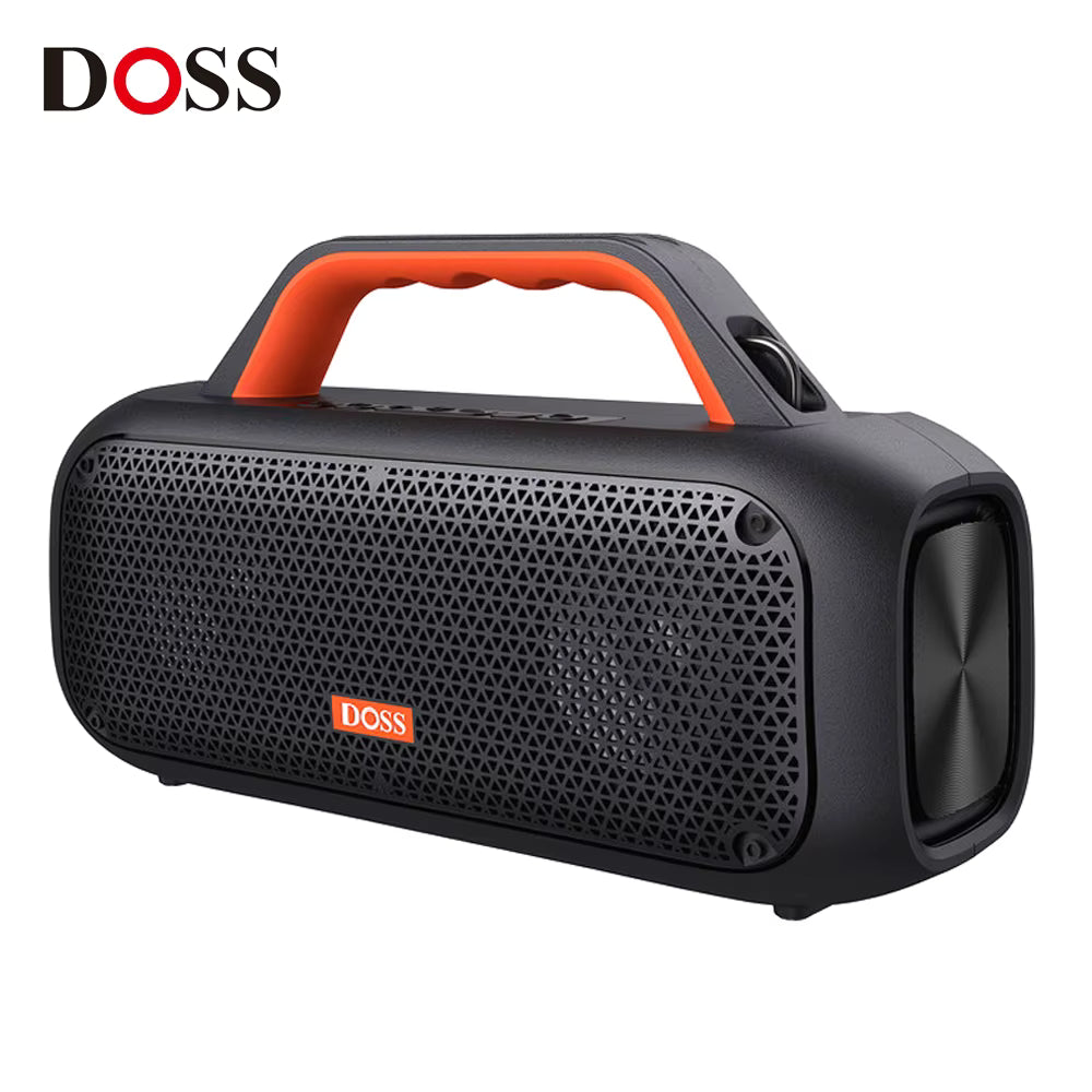 DOSS Outdoor Portable Bluetooth Speaker Powerful 60W Stereo Bass Subwoofer SoundBox IPX6 Waterproof TWS Pairing Wireless Speaker