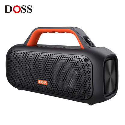 DOSS Outdoor Portable Bluetooth Speaker Powerful 60W Stereo Bass Subwoofer SoundBox IPX6 Waterproof TWS Pairing Wireless Speaker