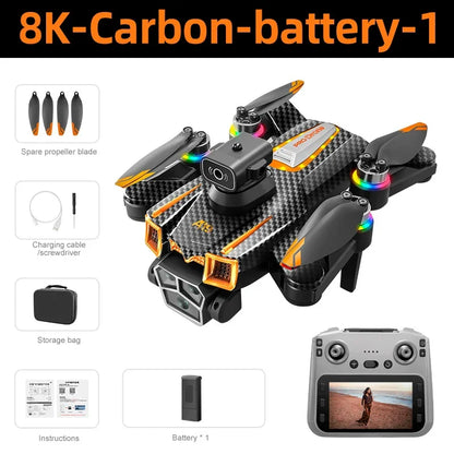 Lenovo Drone A19 Pro 4K HD 8K Professional 5G GPS Dual Camera Photography Brushless Foldable Quadcopter RC Distance Drones Toys
