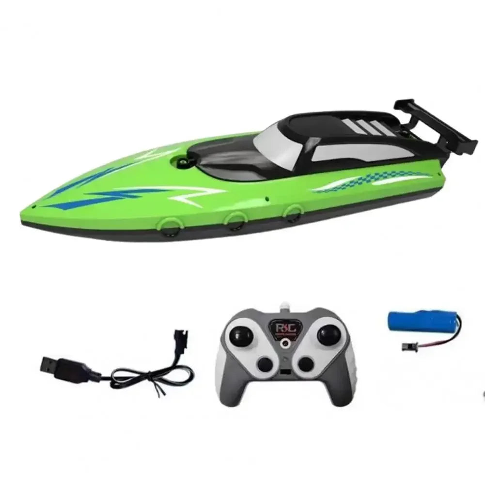 RC Boat With LED Lights. 2.4G RC Boat RC Boat Kids Toy for Pools and Lakes. Suitable for Gifts