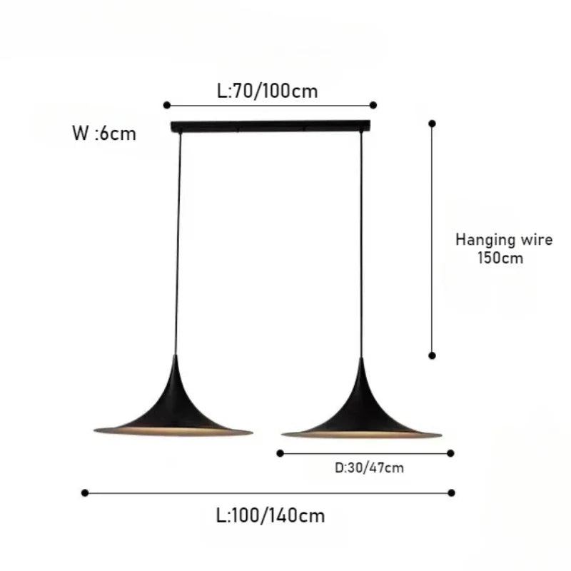 High Quality Scandinavia Pendant, Danish Lamp. Modern Minimalist Chandelier for Dining Hanging Light Room Decor