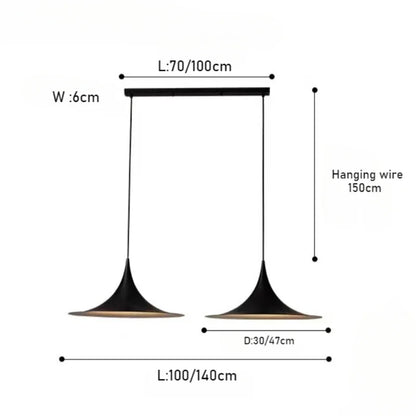 High Quality Scandinavia Pendant, Danish Lamp. Modern Minimalist Chandelier for Dining Hanging Light Room Decor
