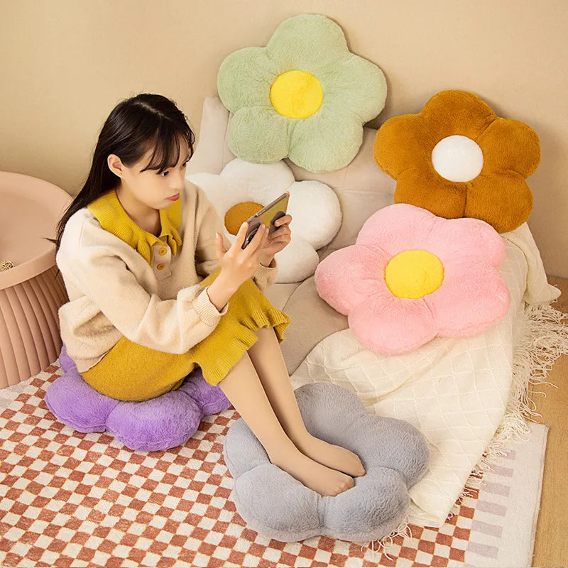 Cushion Flower Circular Shape Pillow