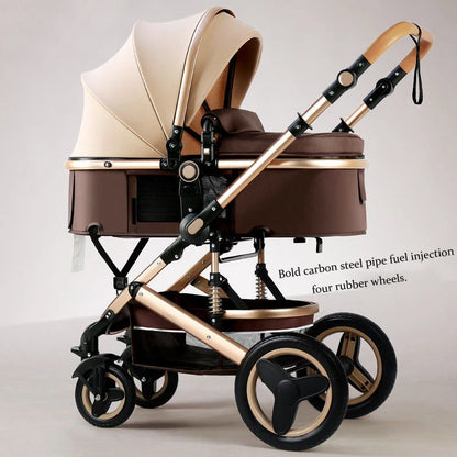 Newborn 2 In 1 Baby Stroller,Luxury high landscape baby carriage,Folding pram,travel Pushchair,baby trolley car,baby strollers