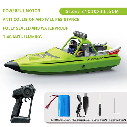TY725 RC Boat TURBO JET PUMP & High-Speed Remote Control Jet Boat.  Adult & Children Gift