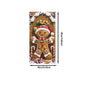 Christmas gingerbread man design door banner. Perfect for porch, patio, garage. Christmas party decoration