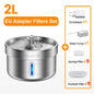 ROJECO Stainless Steel Pet Drinking Fountain Automatic Cat Water Fountain Smart Pet Water Dispenser for Dog& Cat