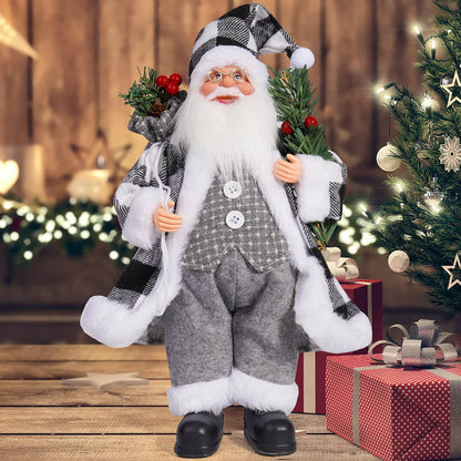 12in Standing Santa Claus Doll, Christmas Tree Decorations