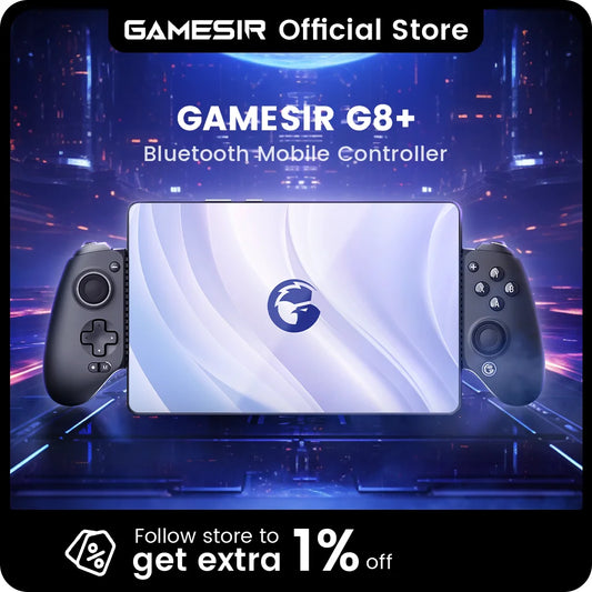 GameSir G8+ Bluetooth Gamepad. Hall Effect Gaming Controller for Nintendo Switch 2, Android Phone, Tablets, iPhone, iPad, PC