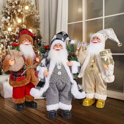 12in Standing Santa Claus Doll, Christmas Tree Decorations