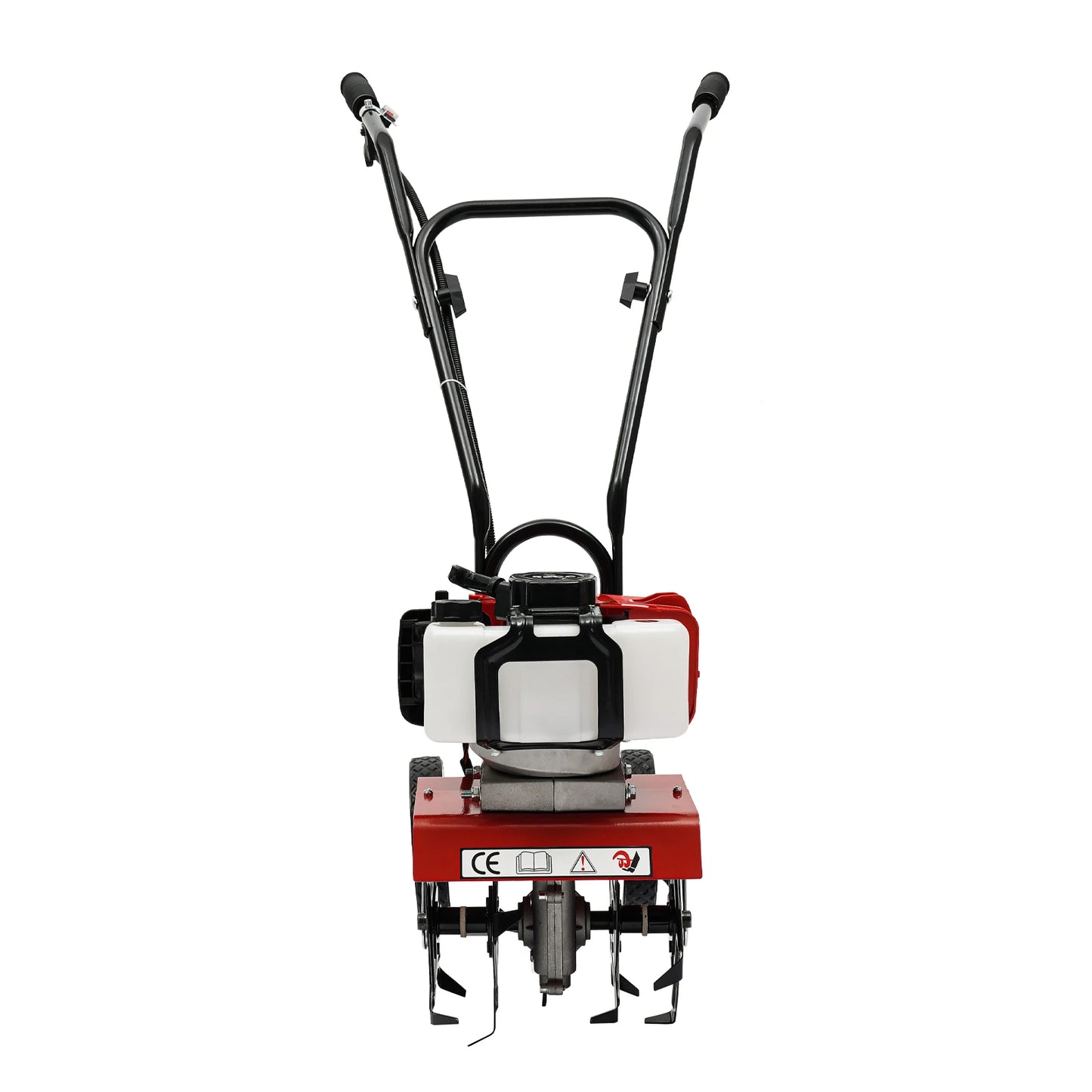 52CC 1700W Gasoline Garden Tiller, Cordless 2-stroke Air-Cooled Cultivator Rotary for Trenching Loosening