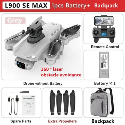 L900 Pro SE MAX GPS Drone 4K Professional Dual HD Camera 5G WIFI 360° Obstacle Avoidance Brushless Motor Rc FPV Quadcopter Drone