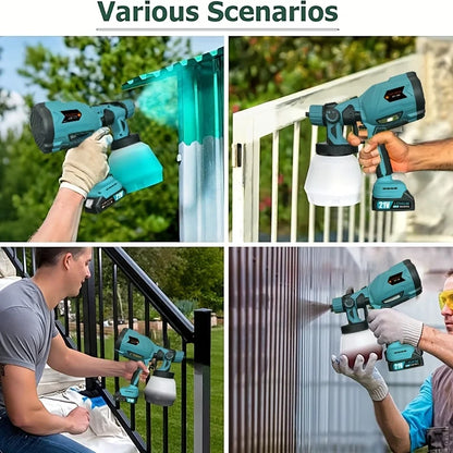 Electric Spray Gun Cordless Paint Sprayer 1L