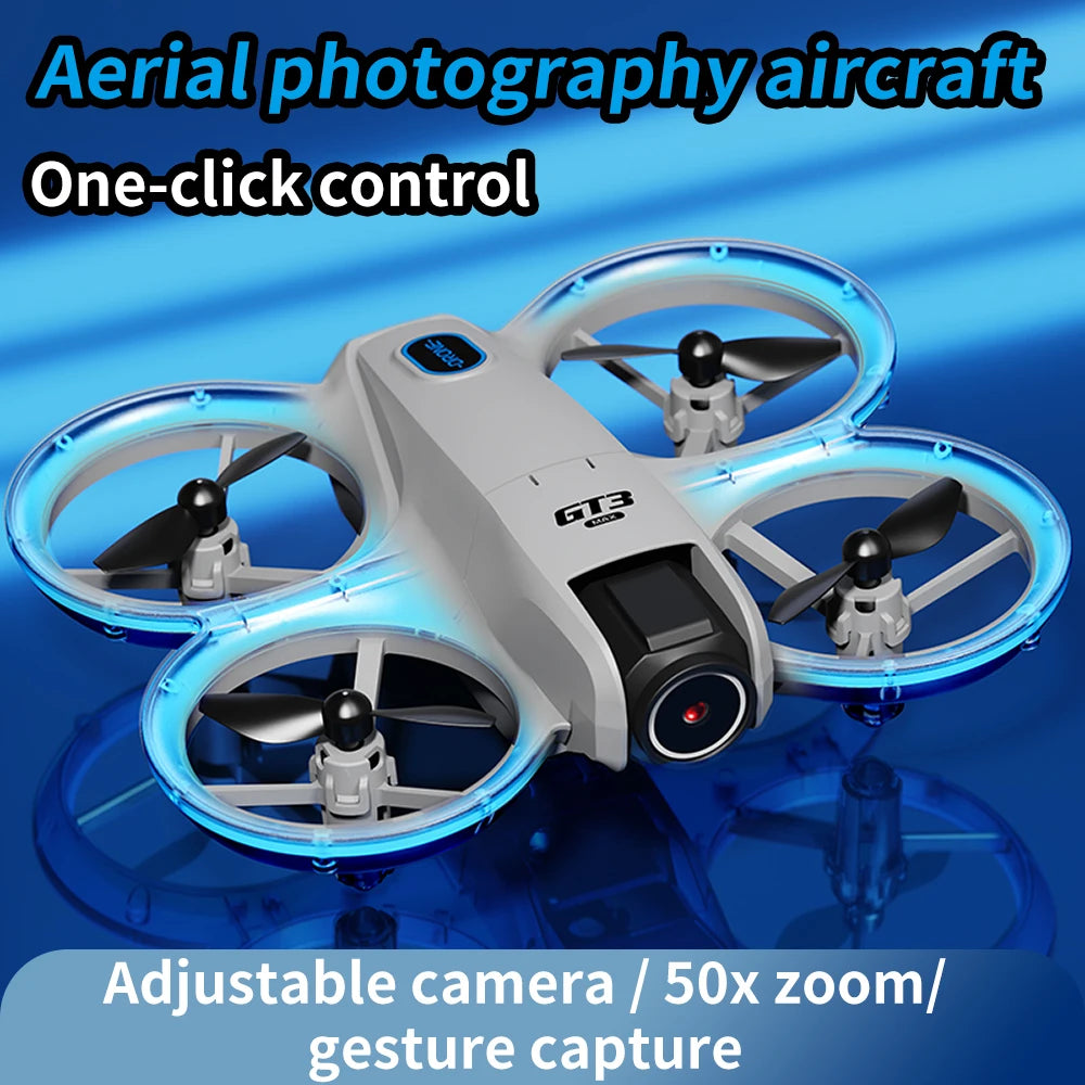 NEW GT3 Mini With LED Foldable Drones. GPS 8K HD Dual Camera. Brushless Motor Obstacle Avoidance RC FPV Quadcopter Drone