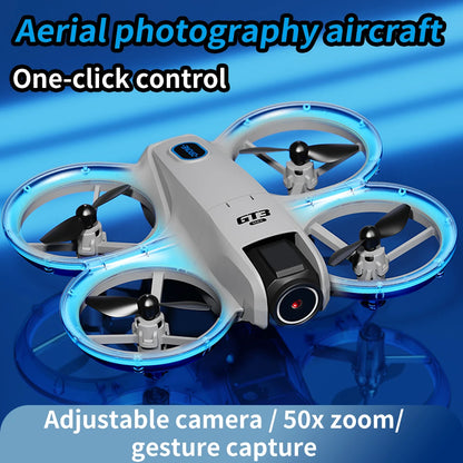 NEW GT3 Mini With LED Foldable Drones. GPS 8K HD Dual Camera. Brushless Motor Obstacle Avoidance RC FPV Quadcopter Drone