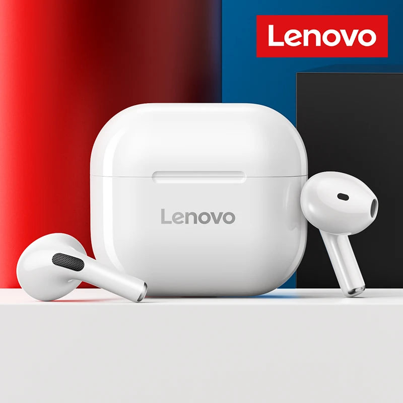Original Lenovo LP40 Wireless Bluetooth Earbud with Controls & Long Standby hours.