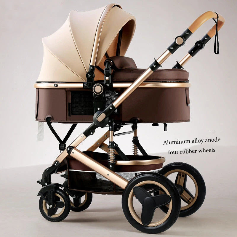 Newborn 2 In 1 Baby Stroller,Luxury high landscape baby carriage,Folding pram,travel Pushchair,baby trolley car,baby strollers
