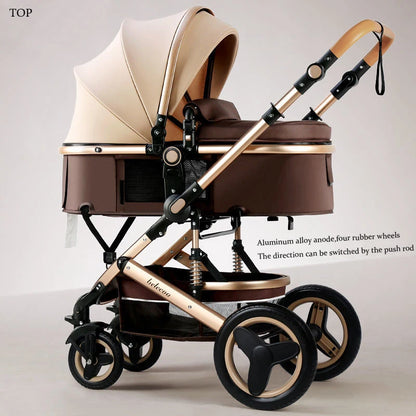 Newborn 2 In 1 Baby Stroller,Luxury high landscape baby carriage,Folding pram,travel Pushchair,baby trolley car,baby strollers