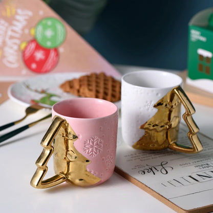 Christmas Gifts, Creative Couple Mugs Ceramic