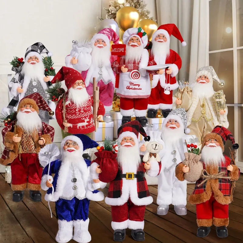 12in Standing Santa Claus Doll, Christmas Tree Decorations