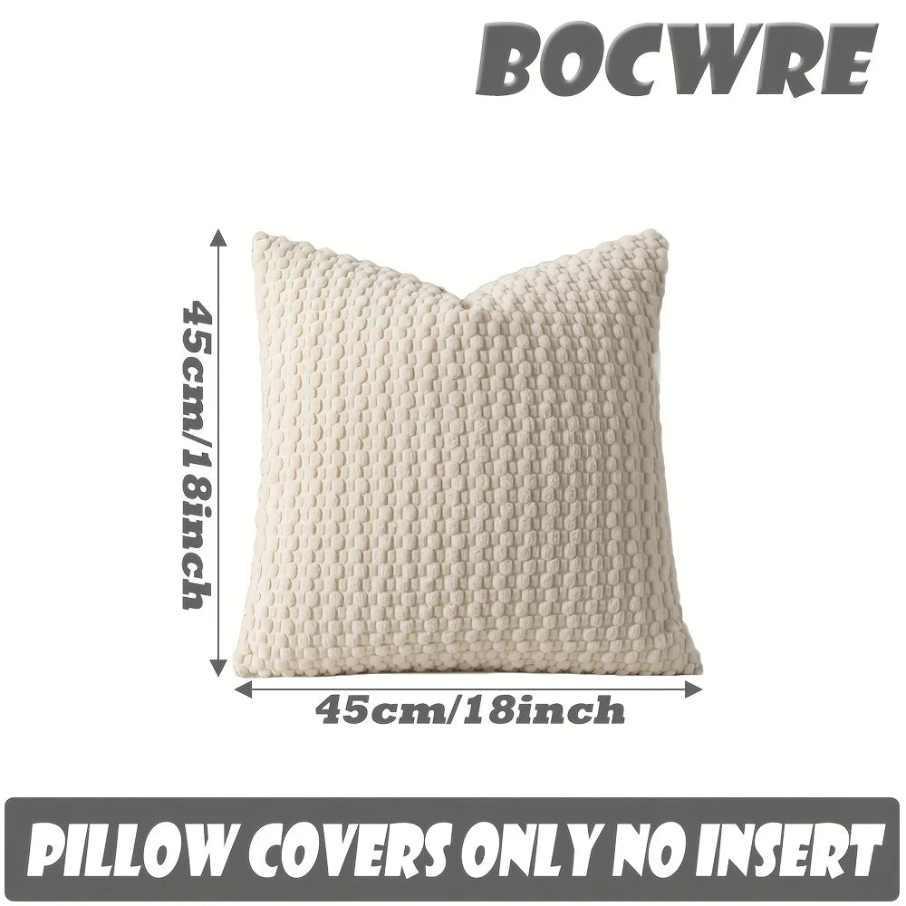 45CM Throw Pillow, Soft Boho Striped Fall Pillow Modern Farmhouse, Home Decor for Couch or Bed Sofa, good for Winter or Spring