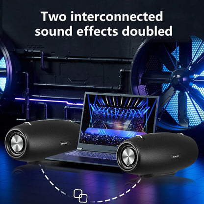 Zealot S67 Wireless Speaker With Shoulder Strap, Outdoor, Waterproof, Portable Speaker with Loud Stereo and Booming Bass, 40Hrs Playtime
