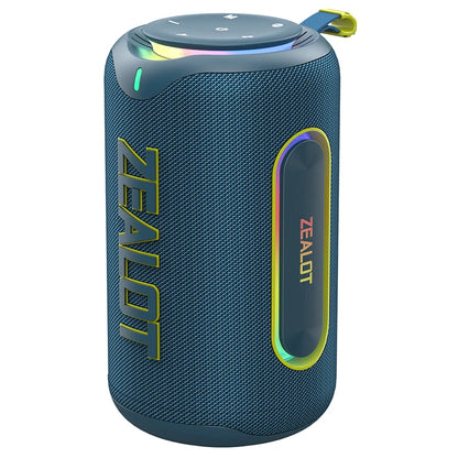 ZEALOT-MP1 60W Wireless Speaker RGB Light 30H Playtime Waterproof IPX6 Dual Pairing 8000mAh Battery